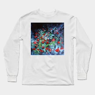 Poppies in the garden Long Sleeve T-Shirt